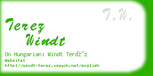 terez windt business card